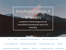Tablet Screenshot of deschutescounty4wheelers.com